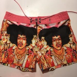 The Jimi Hendrix Experience album cover as shorts